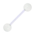Bioplast Glacier Glow In The Dark Barbell Tongue Ring