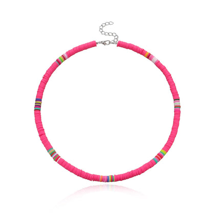 Disc Surfer Choker Beach Collar Necklace