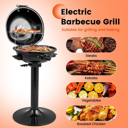 1600W Electric BBQ Grill with Removable Non