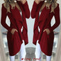 Slim long trench coat with solid lapel