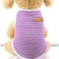 Dog Clothes Cat Clothes Pet Cotton Striped Vest Small Medium Large Dog Clothes