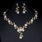 Golden Zircon Bridal Jewelry Set