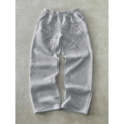 Mens Niche Design-forward Loose-fitting Straight-leg Versatile Pants
