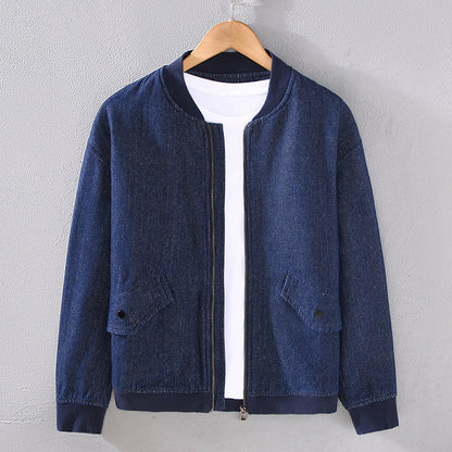 Japanese-style Retro Baseball Jacket For Young Men Casual And Relaxed Fit