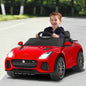 12V Jaguar F-Type SVR Licensed Kids Ride On Car-Red