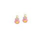 Pink Enamel Gold One eyed Monster Charm Pendant,Sku#LD710