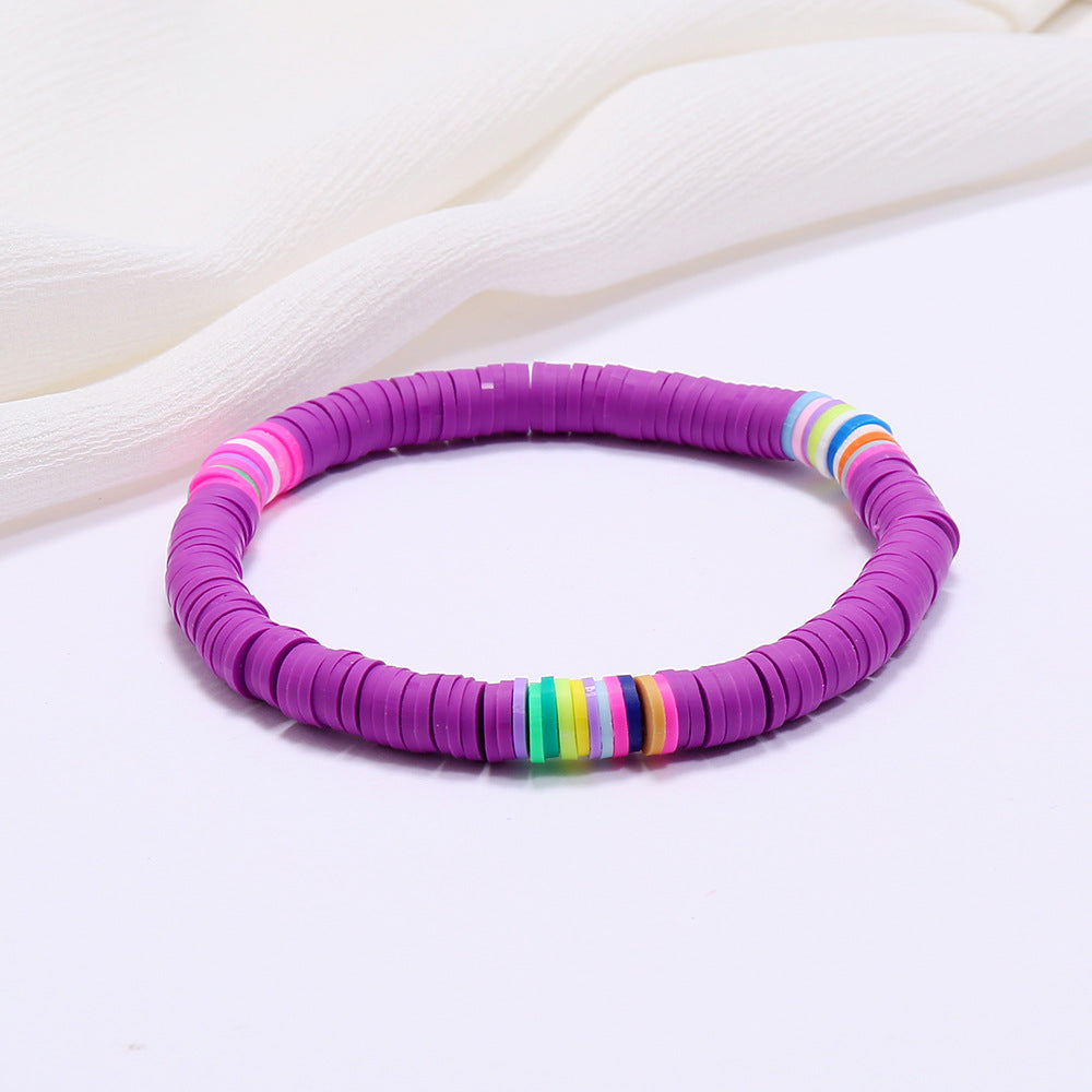 Bohemian Colorful Clay Bracelets