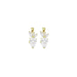 Big Crystal Flower Drop Charm, Sku#LK925