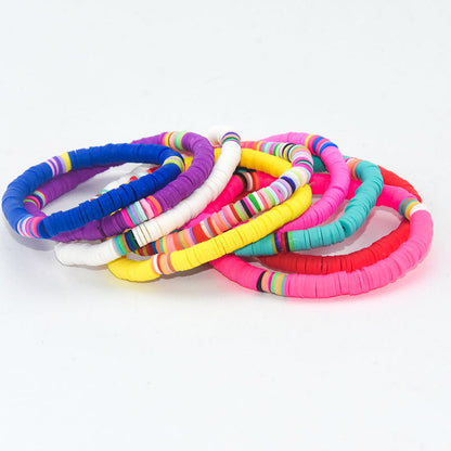 Color Soft Pottery Bracelet