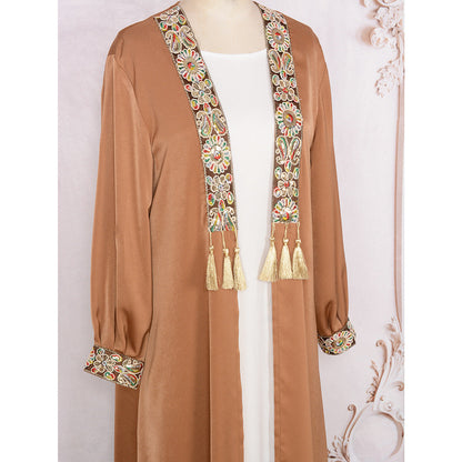 Women's Cardigan Two-piece Set Tassel Pendant Robe