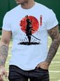 Color-Block Fashion 3D-Printed Summer Mens T-Shirt