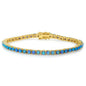 18K Gold Plated Opal Tennis Bracelets
