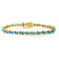 18K Gold Plated Opal Tennis Bracelets