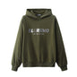 Mens American-style High-street Reflective-striped Hooded Sweatshirt Mirrored Finish