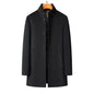 Winter Men's Detachable All-matching Thickened Cold-proof Wool Coat