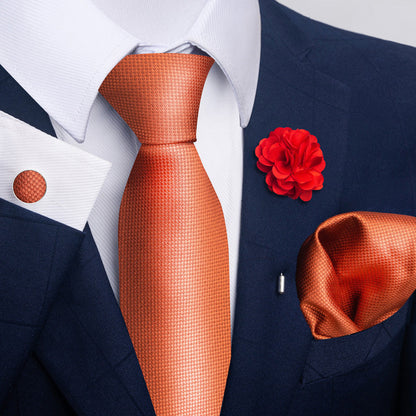 Men's Tie Suit Pocket Square Combo 8