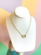 Titanium Carabiner Clip Necklace