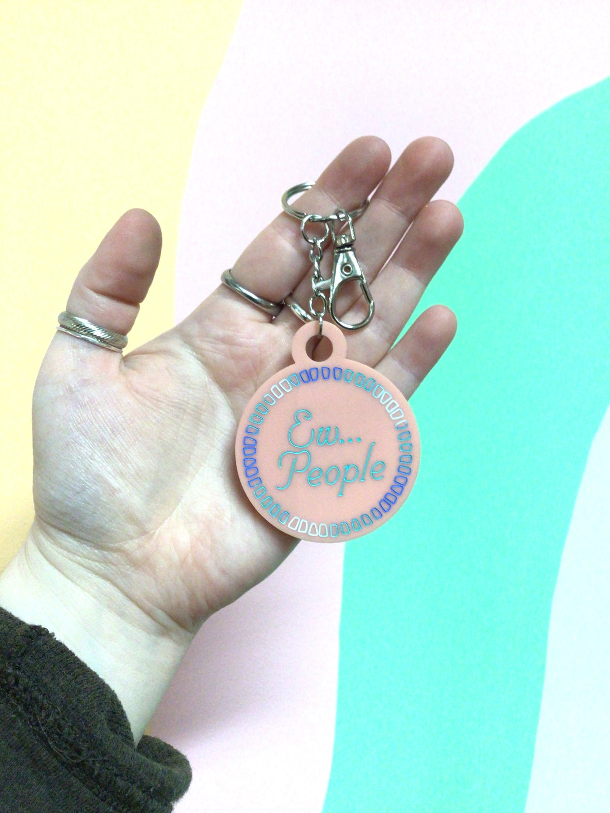 Ew… People Keychain