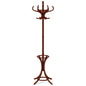 Wood Standing Hat Coat Rack with Umbrella Stand