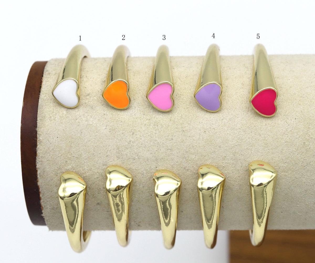 Enamel Open Heart Bracelet,X284