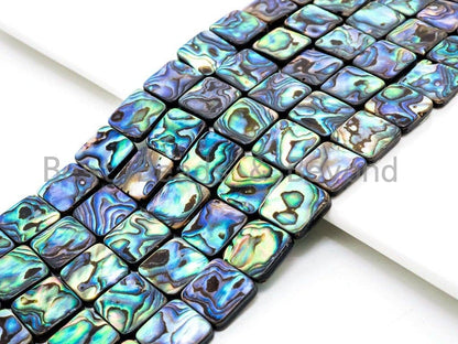 Quality Natural Abalone Flat Square Shell beads,SKU#R7