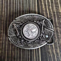 Smooth Buckle For Self-defense Trendy Punk-style Belt Buckle With A Distinctive Look