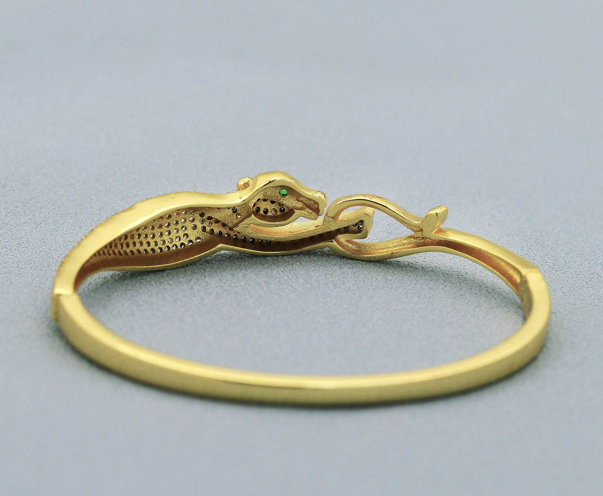 CZ Pave Running Jaguar Bracelet, sku#JL121