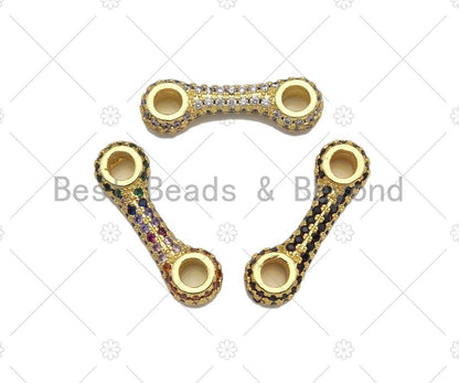 CZ Micro Pave Bracelet Bar Connector, LK227
