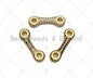 CZ Micro Pave Bracelet Bar Connector, LK227