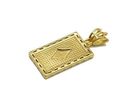 CZ Enamel Evil Eye Pendant, Sku#JL75