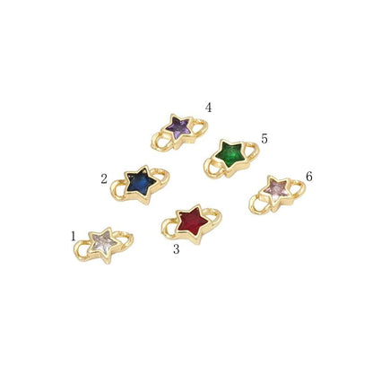 Colorful Star Link Connector Beads, Sku#LD410