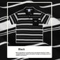 Loose-fitting Polo Shirt With A Lapel Collar Short-sleeved Striped T-shirt