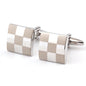 Square Plaid French Shirt Men's Cufflinks Cufflink