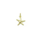 Gold Starfish Charm Pendant, Sku#LD694