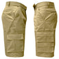 2-Pack: Men's 13” Fitted Belted 7-Pocket Cargo Shorts