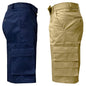 2-Pack: Men's 13” Fitted Belted 7-Pocket Cargo Shorts