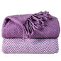 2-Piece Set: 100% Cotton Hand Twisted Throw Blanket 50" X 60"