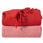 2-Piece Set: 100% Cotton Hand Twisted Throw Blanket 50" X 60"