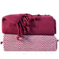 2-Piece Set: 100% Cotton Hand Twisted Throw Blanket 50" X 60"