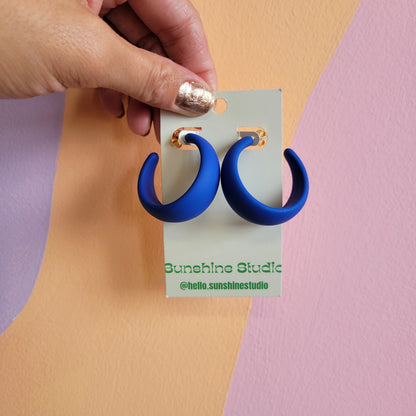 Colorful Matte Hoops