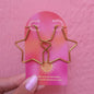 Stainless Steel Dramatic Star Hoop