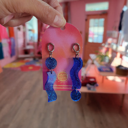 Squiggle Drop Earrings