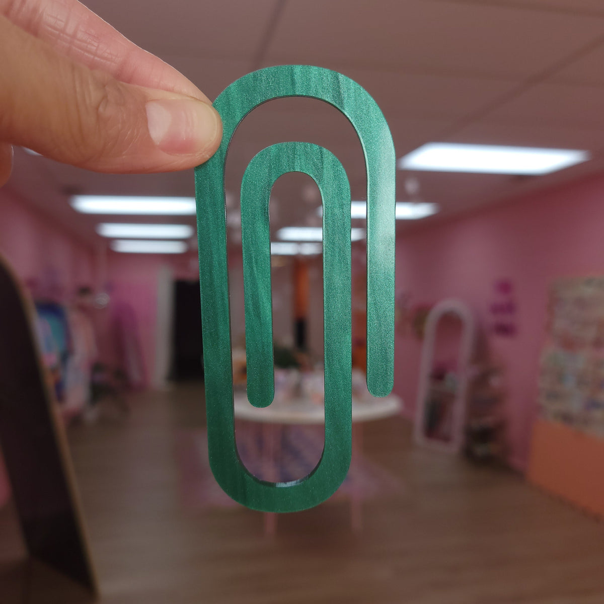 Shimmering Green Jumbo Paper Clip