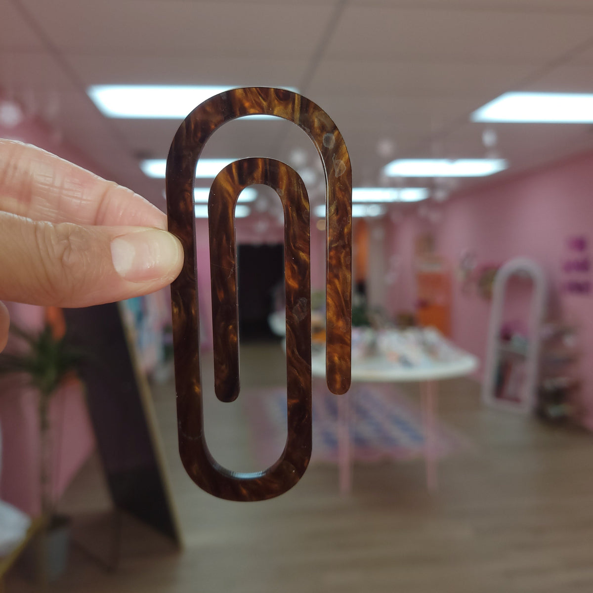 Chocolate Swirls Jumbo Paper Clip