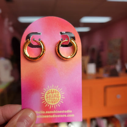 Sparkle Star Hoops