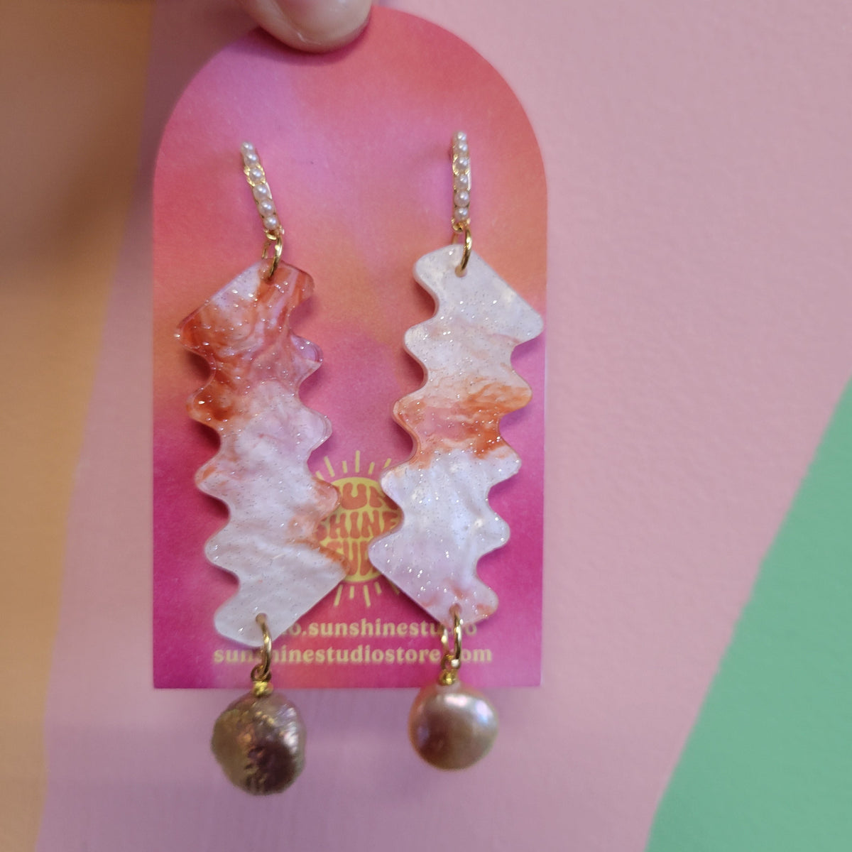 Squiggle Cutie Acrylic Earrings