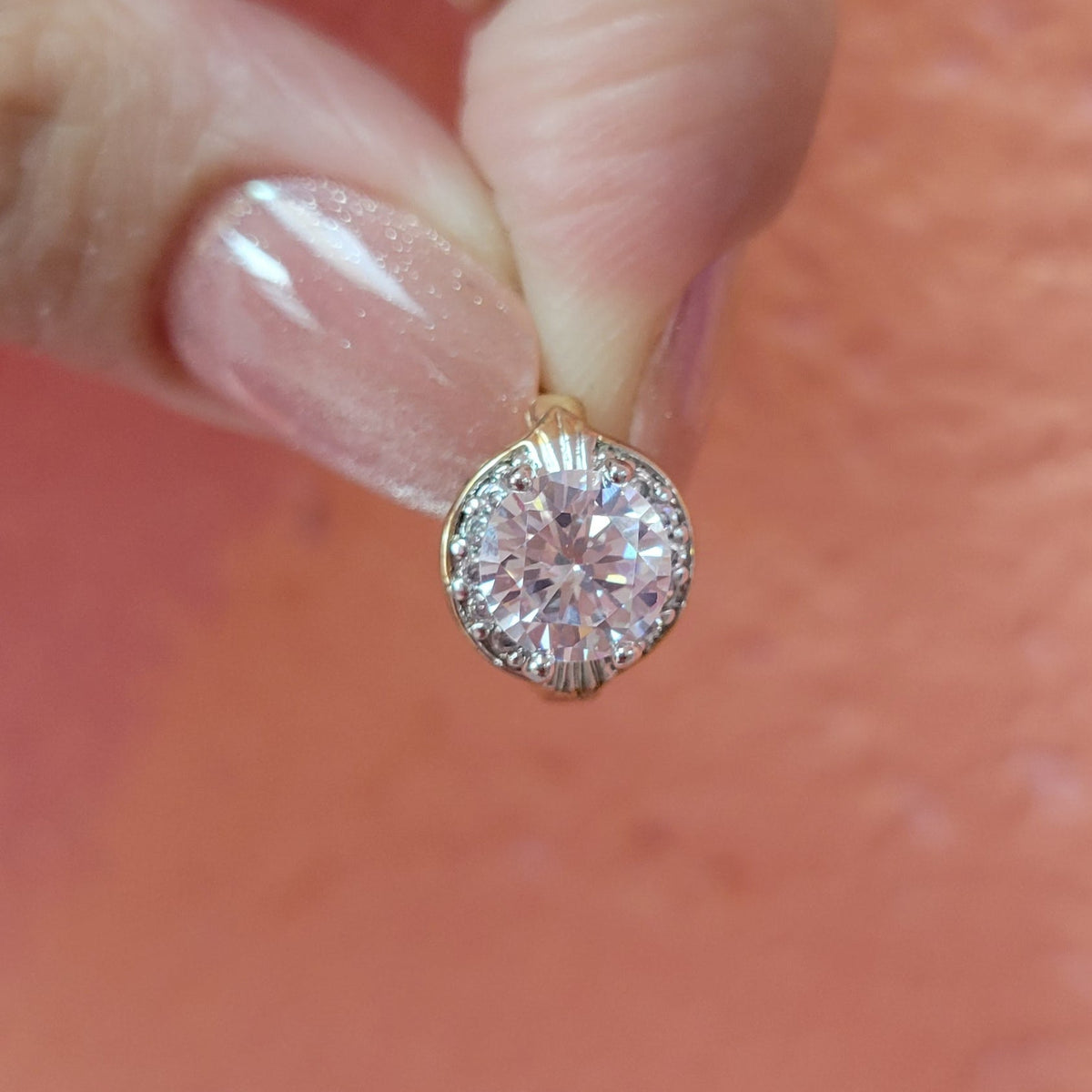 Diamond of the First Water - Gem Hoop Earrings