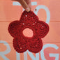 Crochet Large Flower Scrunchies