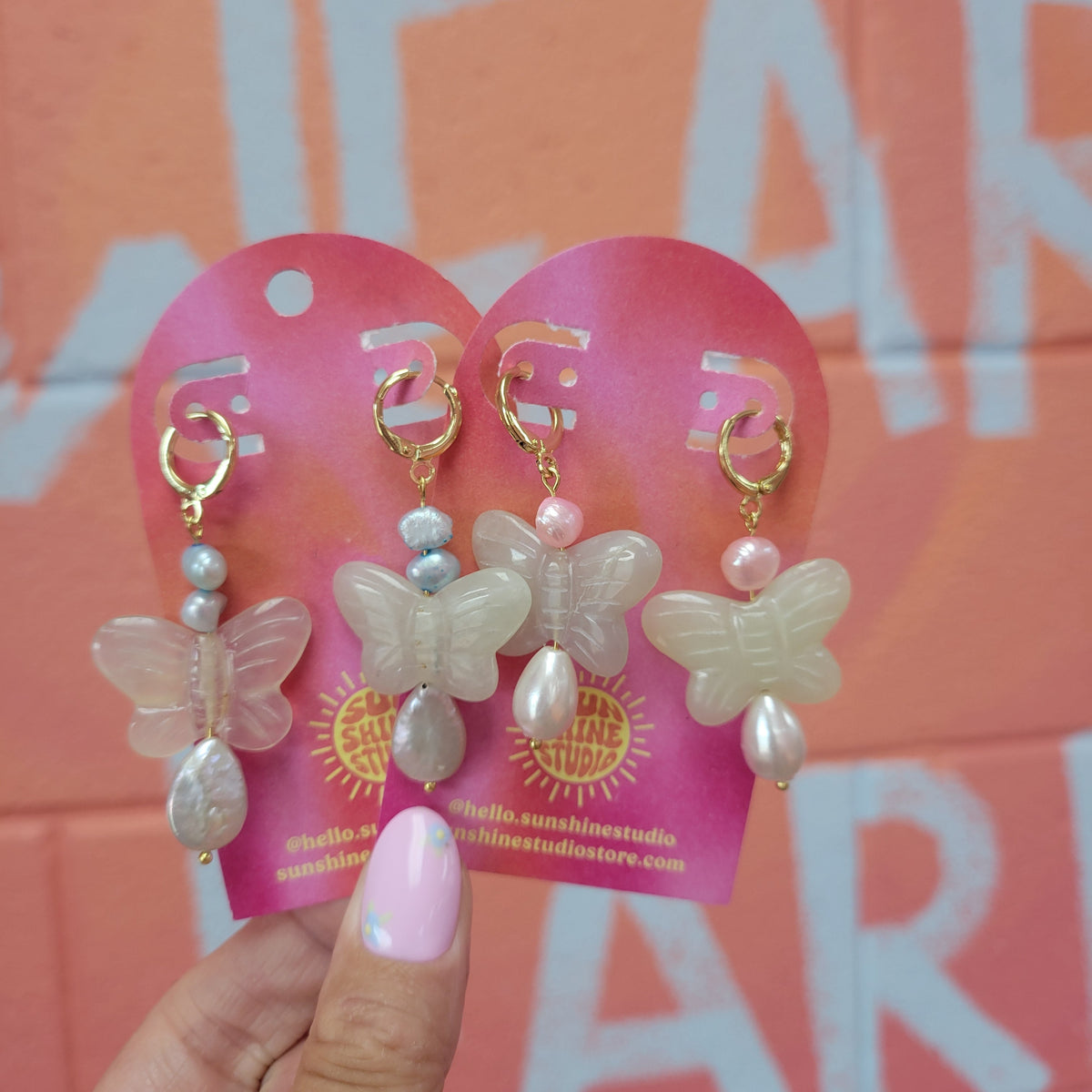 Pearly Pollinators Earrings