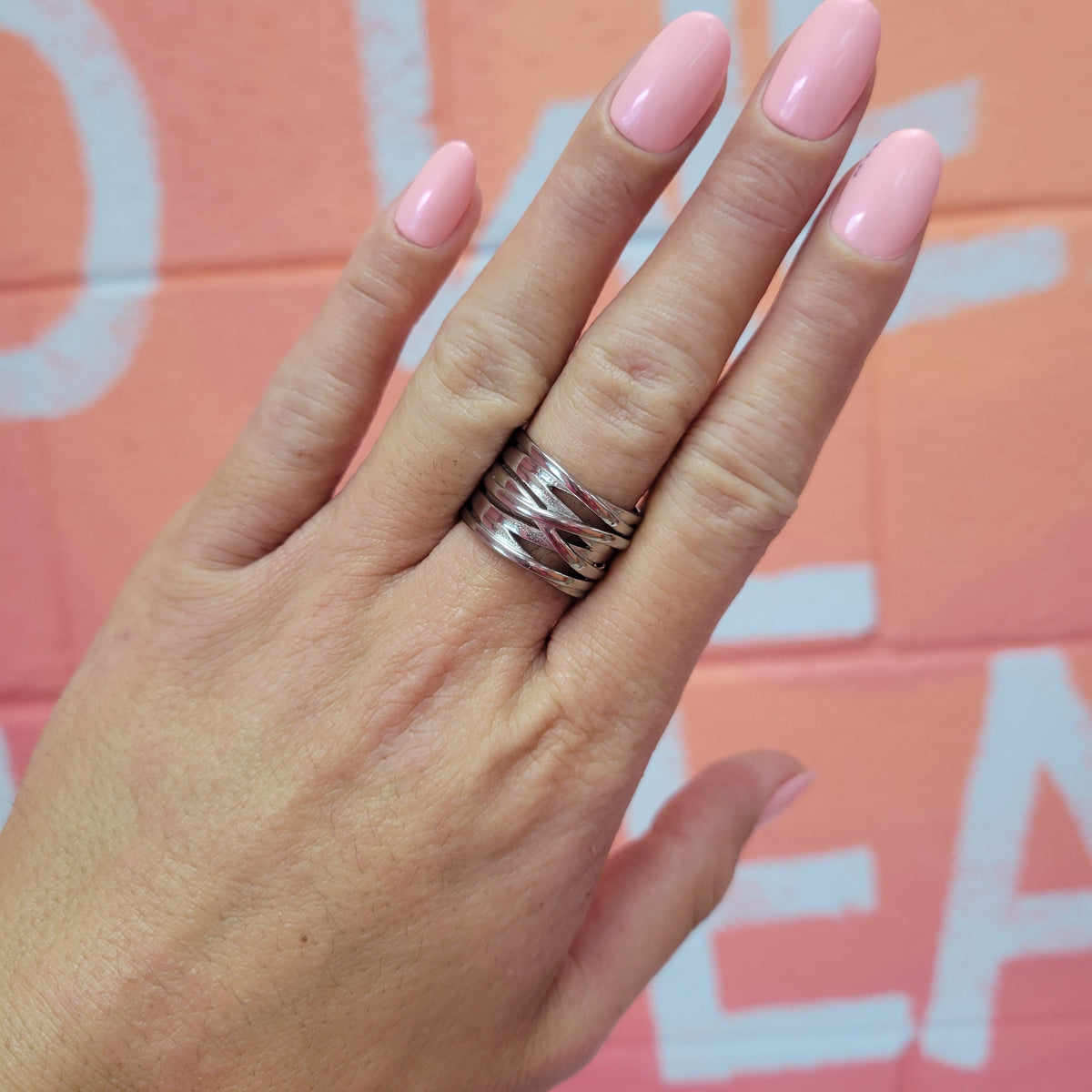 Layered Wrappings Titanium Ring